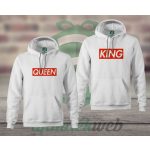 Supreme King Queen páros kapucnis pulóver