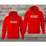 Supreme King Queen páros kapucnis pulóver
