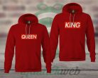 Supreme King Queen páros kapucnis pulóver