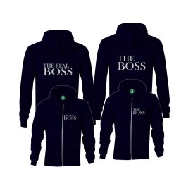 Boss Real Boss páros zippzáras kapucnis pulóver