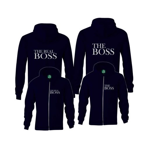 Boss Real Boss páros zippzáras kapucnis pulóver
