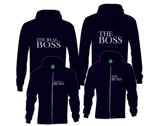 Boss Real Boss páros zippzáras kapucnis pulóver
