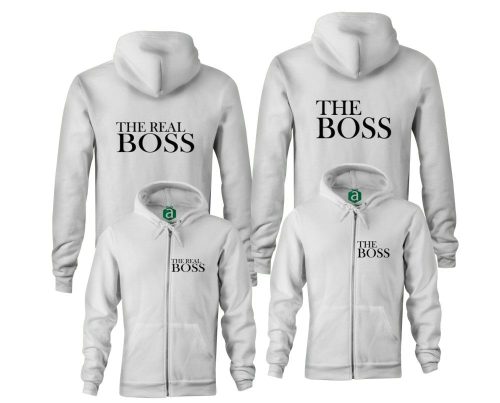 Boss Real Boss páros zippzáras kapucnis pulóver