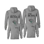 Boss Real Boss páros zippzáras kapucnis pulóver