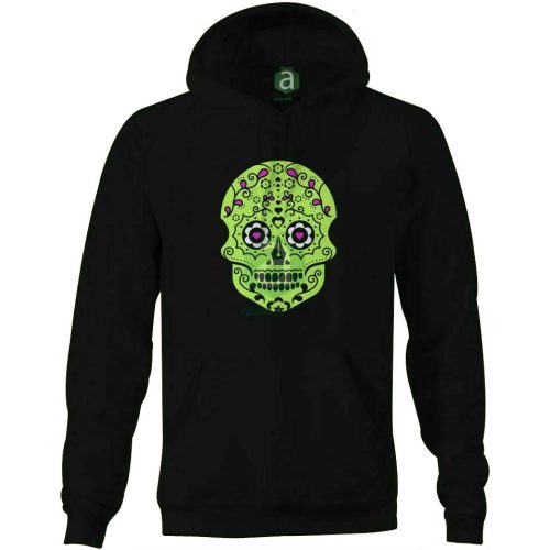 Sugar skull kapucnis pulóver