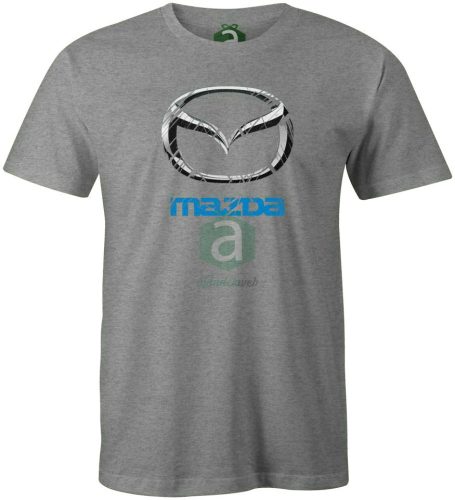 Mazda karcolt M-es világosszürke póló