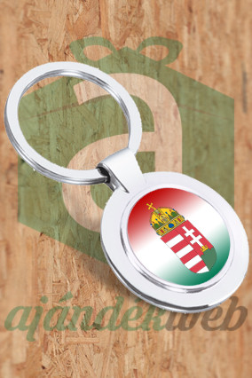 Magyar címeres színátmenetes kulcstartó