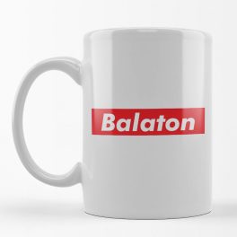 Piros feliratos - Balatonos bögre