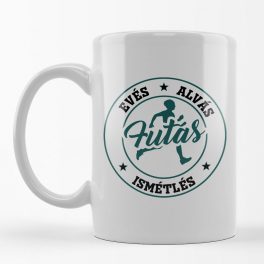 Evés Alvás Futás Ismétlés bögre
