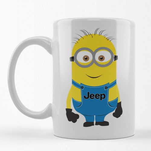 Minionos bögre - jeep