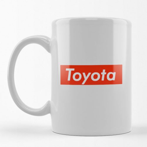 Piros stílusú bögre - toyota