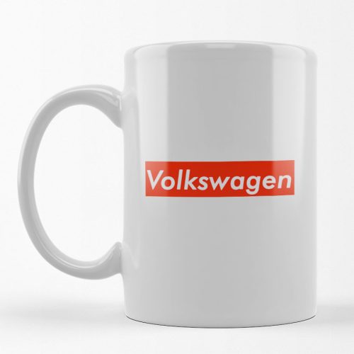 Piros stílusú bögre - volkswagen