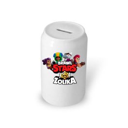 Brawl stars persely saját névvel fehér színben