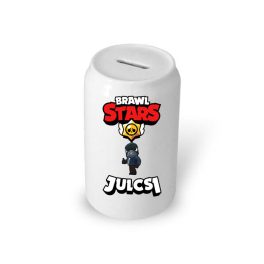 Brawl stars persely saját névvel fehér színben