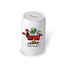 Brawl stars persely saját névvel fehér színben