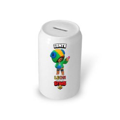 Brawl stars persely saját névvel fehér színben