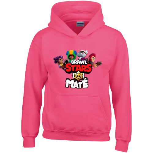 Brawl stars póló saját névvel rózsaszin színben