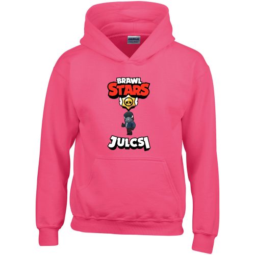 Brawl stars póló saját névvel rózsaszin színben