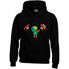 Brawl stars pulóver saját névvel fekete színben