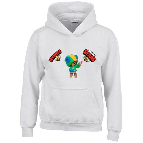 Brawl stars pulóver saját névvel fehér színben