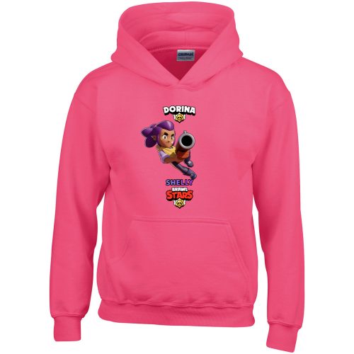 Brawl stars póló saját névvel rózsaszin színben