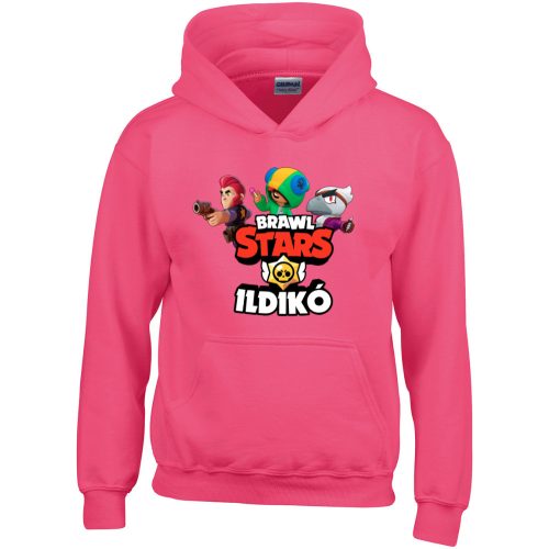 Brawl stars póló saját névvel rózsaszin színben