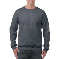 Gildan Sötétszürke környakas pulóver