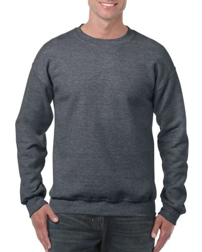 Gildan Sötétszürke környakas pulóver