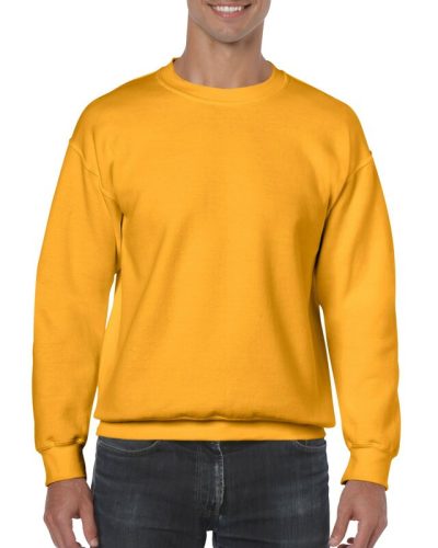 Gildan Sárga környakas pulóver