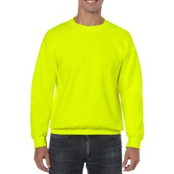 Gildan Neon zöld környakas pulóver
