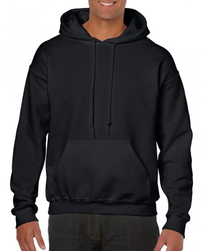 Gildan Fekete kapucnis pulóver