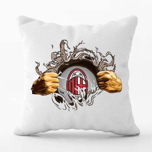 Tépett stílusú párna - AC milan