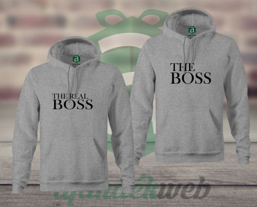 Boss Real Boss páros kapucnis pulóver