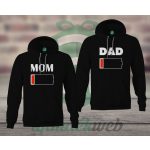 Mom Dad páros kapucnis pulóver