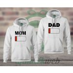 Mom Dad páros kapucnis pulóver