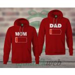 Mom Dad páros kapucnis pulóver