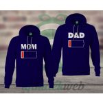 Mom Dad páros kapucnis pulóver