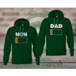 Mom Dad páros kapucnis pulóver