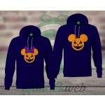 Mickey Minnie halloween páros kapucnis pulóver