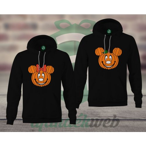 Halloweeni páros kapucnis pulóver