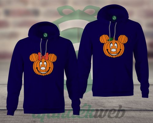 Halloweeni páros kapucnis pulóver