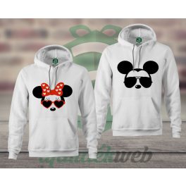Minnie Mickey páros kapucnis pulóver