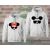 Minnie Mickey páros kapucnis pulóver