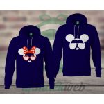 Minnie Mickey páros kapucnis pulóver