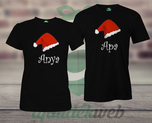 Karácsonyi Apa Anya páros póló