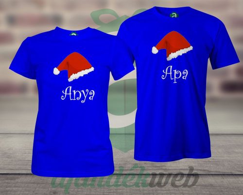 Karácsonyi Apa Anya páros póló