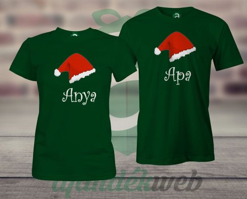 Karácsonyi Apa Anya páros póló