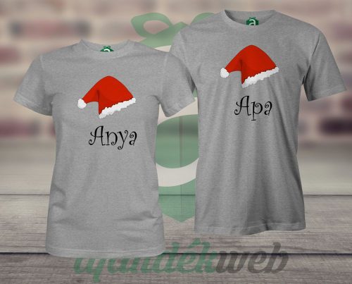 Karácsonyi Apa Anya páros póló