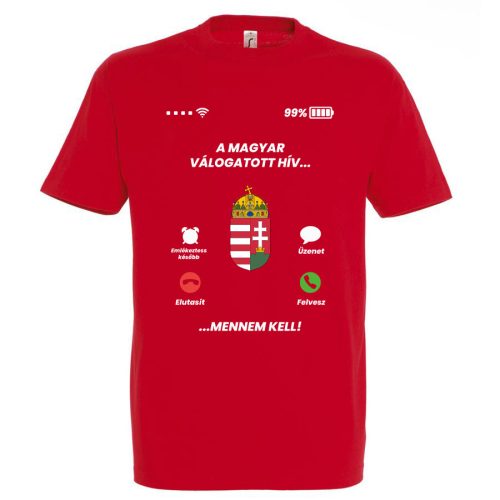 Magyar szurkolói póló - a magyar válogatott hív