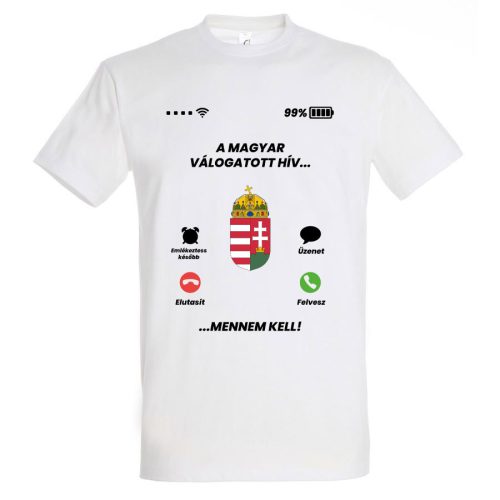 Magyar szurkolói póló - a magyar válogatott hív